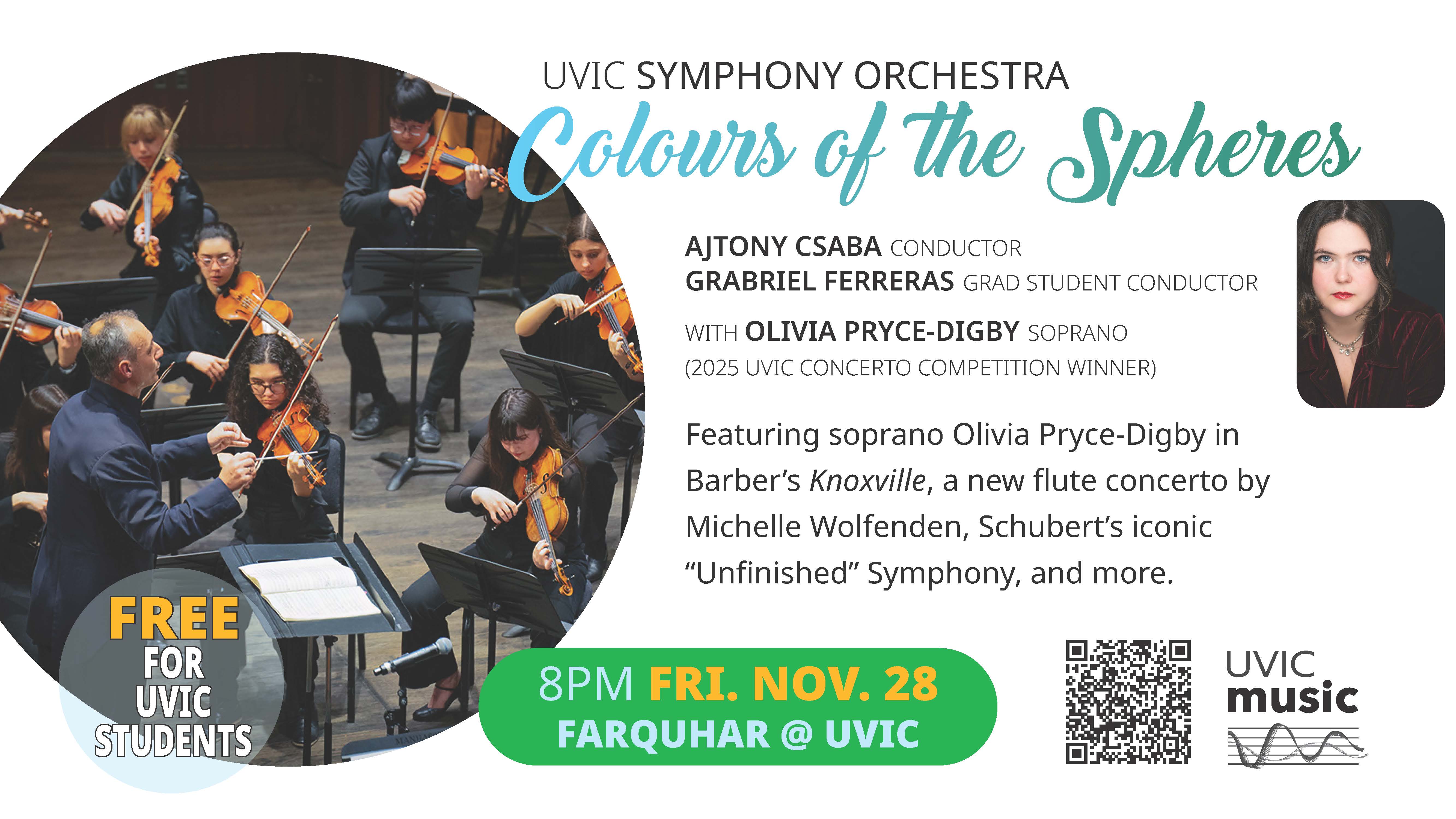 UVic Symphony Orchestra: Colours of the Spheres